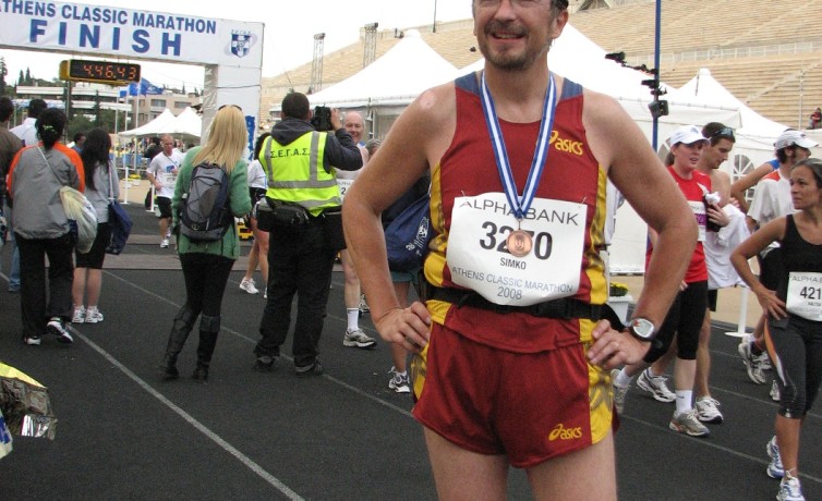 Prvý maratón, Atény, november 2008